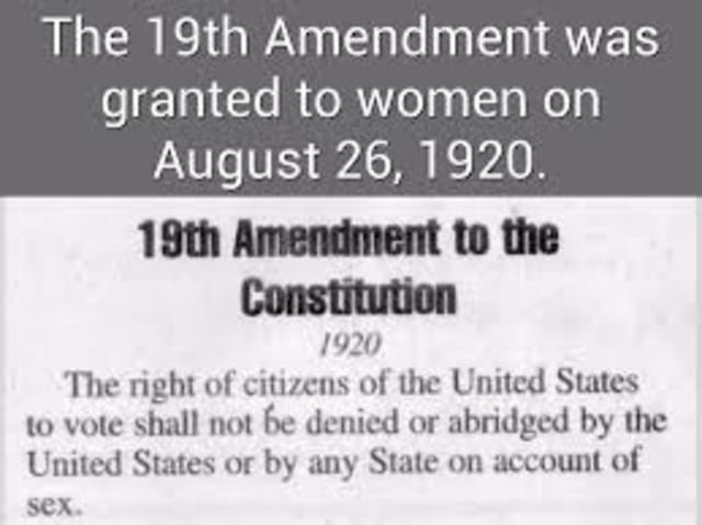 Ratification of the 19th Amendment