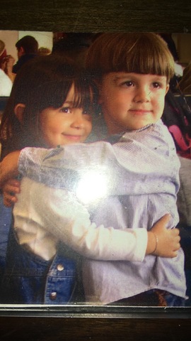 Un abrazo con mi mejor amigo