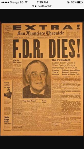 Death of FDR