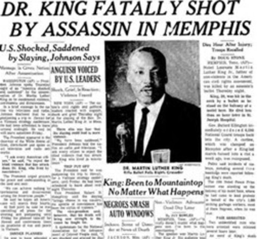 Assasination of MLK Jr.