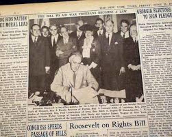 G.I. Bill (servicemen's readjustment act ) 1944