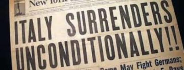 Italy surrenders to Allies