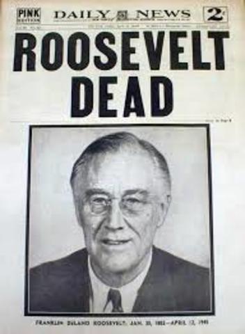 the death of FDR