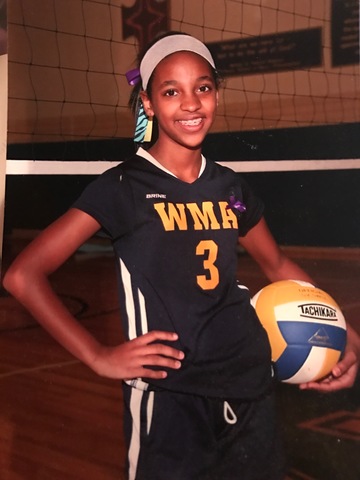 I started to play volleyball for two years at Waldron