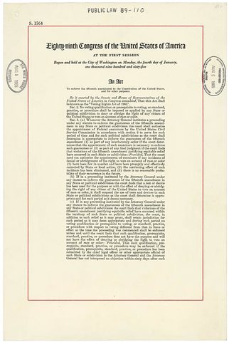 Voting Rights Act (1965)