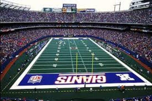 Giants Stadium opens in East Rutherford, N.J.