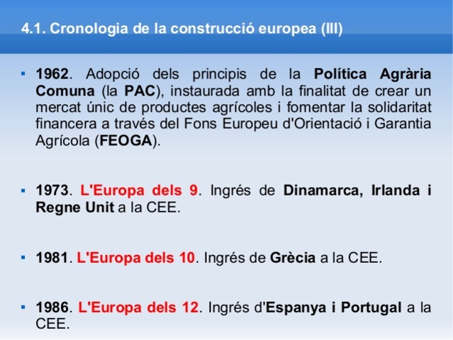 L'Europa dels 12. Ingrés d'Espanya i Portugal a la CEE
