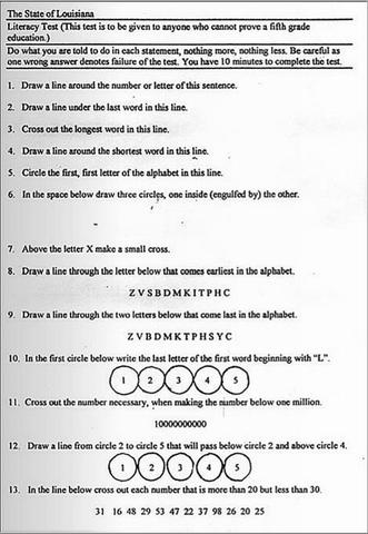 Literacy Test
