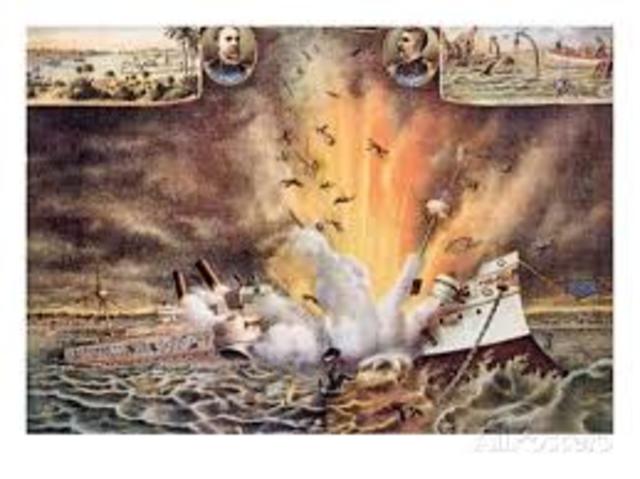 USS Maine Sinks