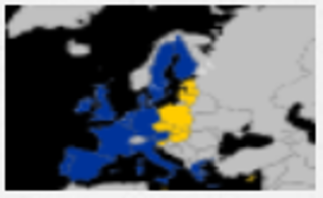 Ingrés de Xipre, Estònia, Hongria, Malta, Letònia, Lituània, Polònia, República Txeca, Eslovàquia i Eslovènia a la UE.