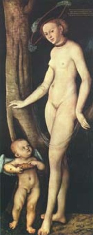 Lucas Cranach vanem " Venus ja Cupido"