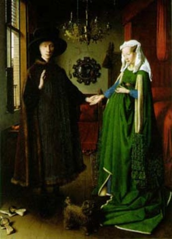 Jan van Eyck "Arnolfini abielupaar" (Madalmaad)