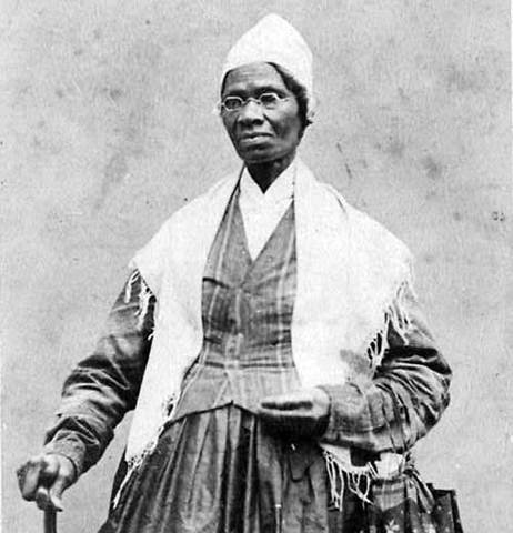 Sojourner Truth gives famous "Ain't I a Woman" speech