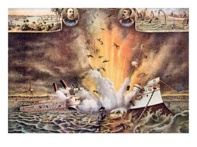 Battle Ship Maine Explodes