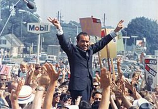 Nixon is elected as president of the U.S.A