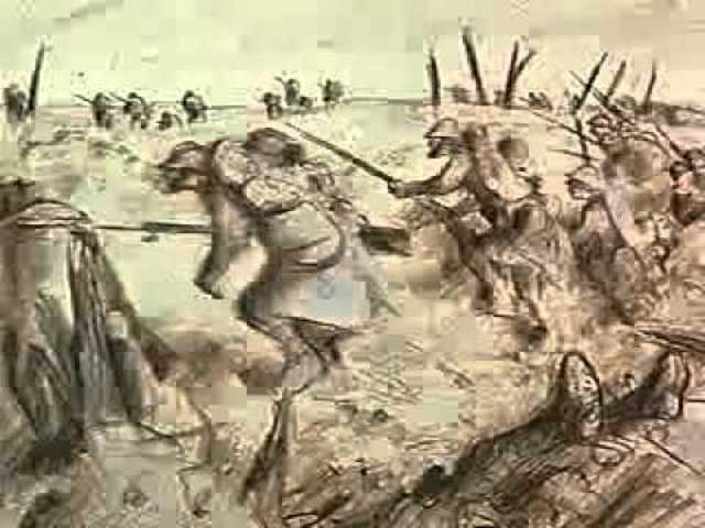 Le narrateur va à la guerre