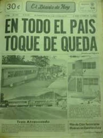 DECRETO DE UN TOQUE DE QUEDA