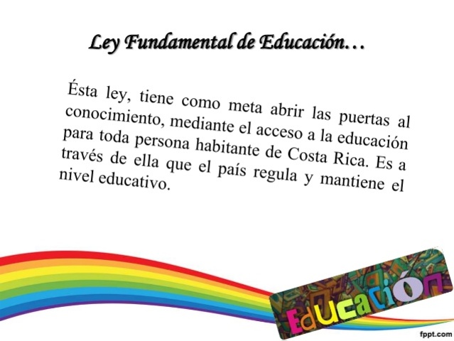 Ley Fundamental de Educación.
