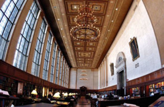 Postavljena knjižničarska društva na Columbia Collage.