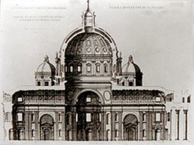 Proyectos de Miguel Ángel para la Basílica de san Pedro del Vticano