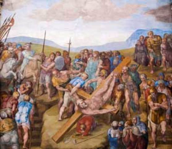 El Martirio de san Pedro en la Capilla Paulina