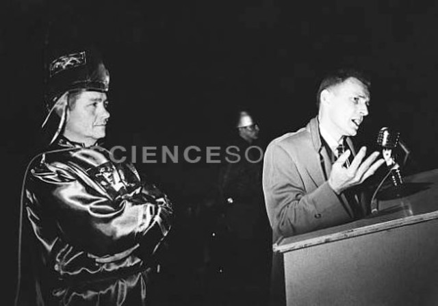 KKK North Carolina Rally's at night