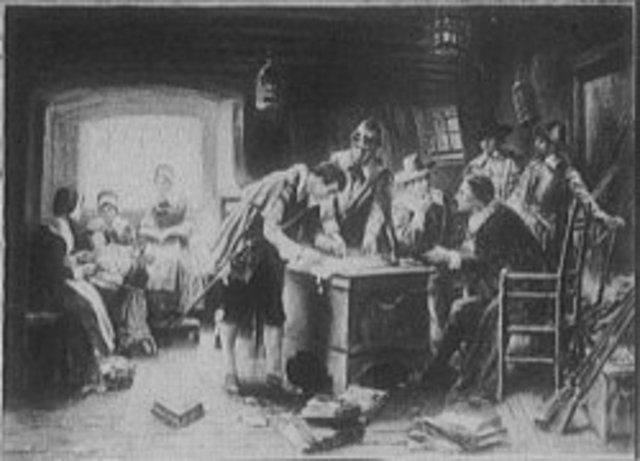 Mayflower Compact Signed