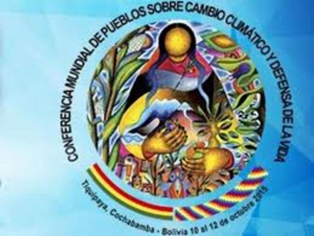 Conferencia Mundial de los pueblos sobre el Cambio climático y Derechos de la Tierra Madre