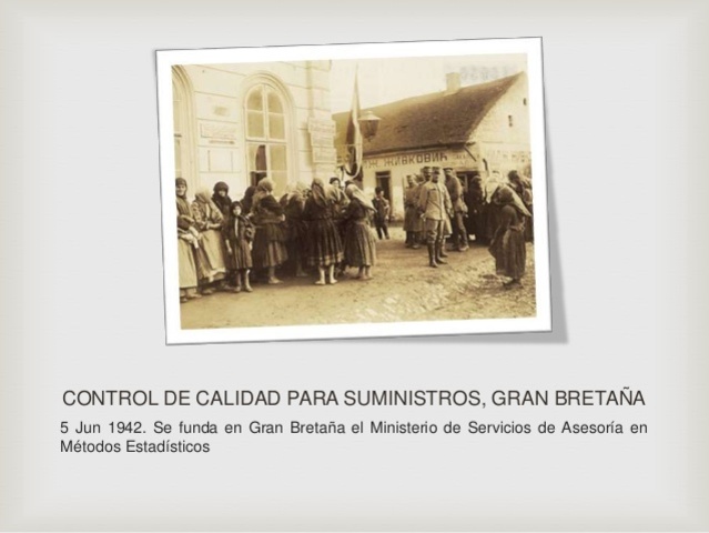 1943 Nace el aseguramiento de la calidad.