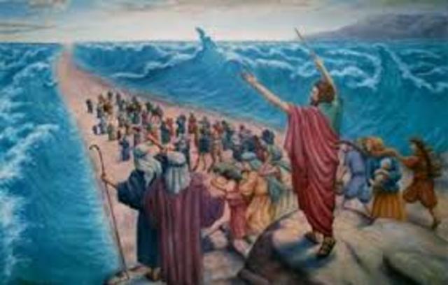 The Israelites are saved from Egypt