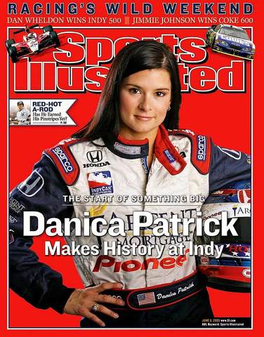 Danica Patrick takes the lead