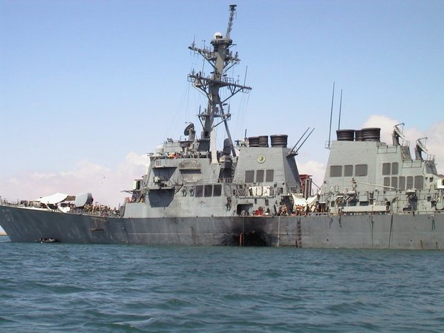 U.S Navy Ship USS Cole is bombed