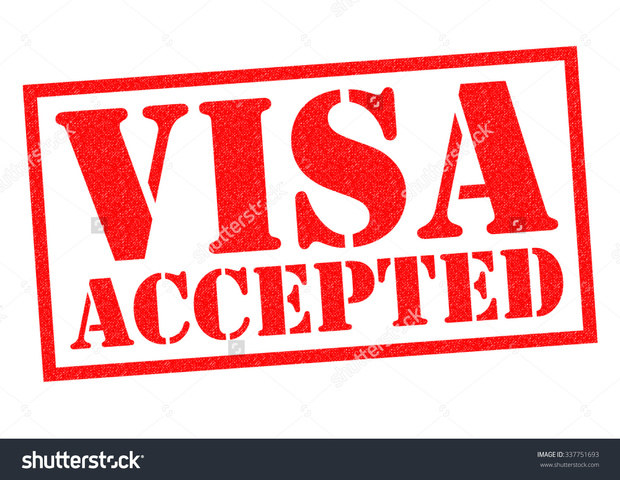 We got visa.