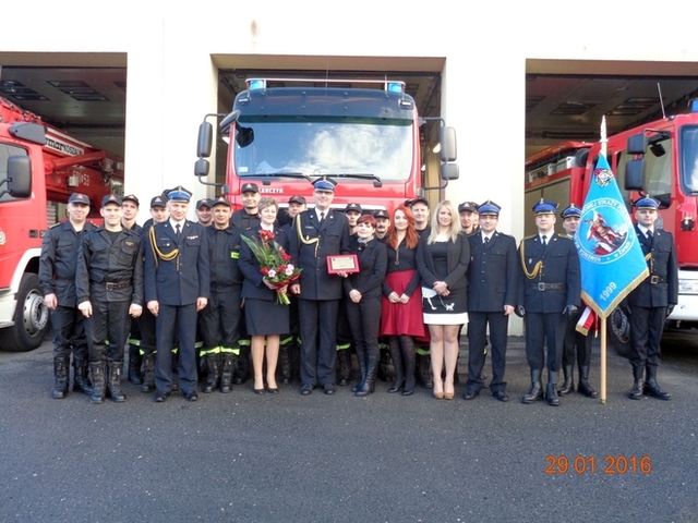 Ceremonial opening of the ZSP Żory watchtower.