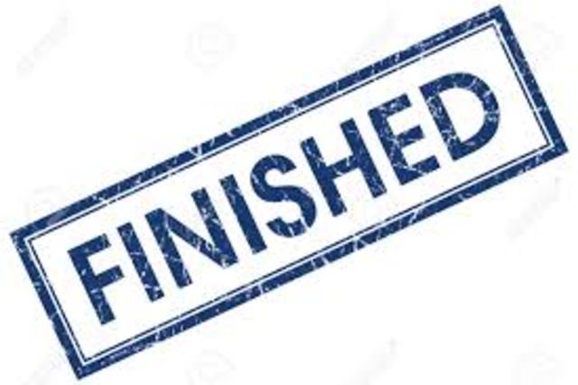 Finished with paperwork