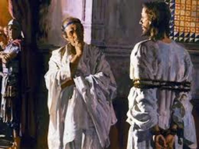 Jesus before Pilate