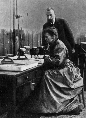 Marie y Pierre Curie.