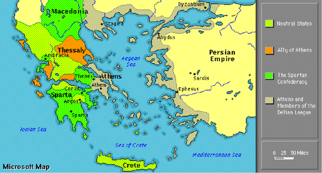 Thirty year peace between athens and sparta