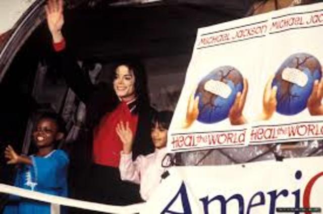 Jackson's Heal the World Foundation and The Dangerous World Tour
