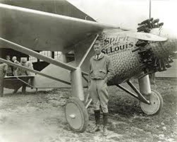 Charles Lindbergh Crosses The Atlantic Ocean Solo