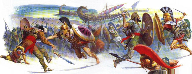 The Greeks Defeats The Persians at Marathon