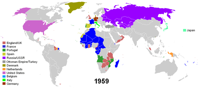 Colonias al año 1959