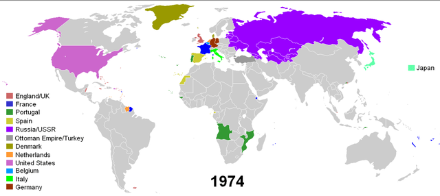Colonias al año 1974