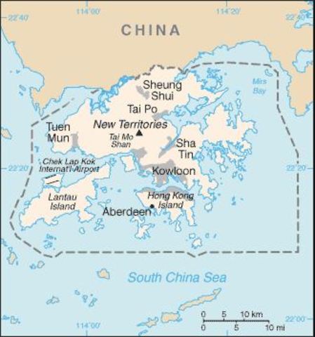 EL Reino Unido devuelve Hong Kong a China