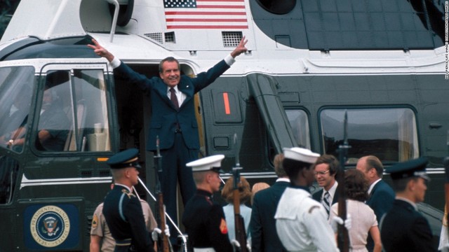 Nixon resigns August 9, 1974