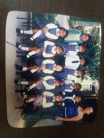 Con mis compañeros de clase alos 7 años