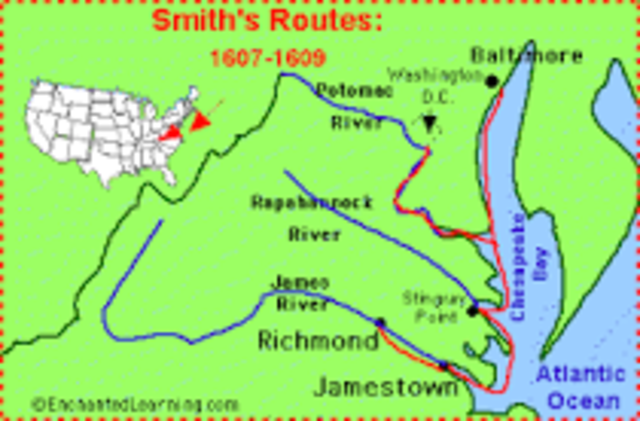 John Smith founds Jamestown
