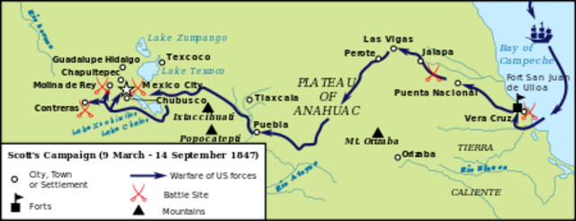 The war between Mexico & America