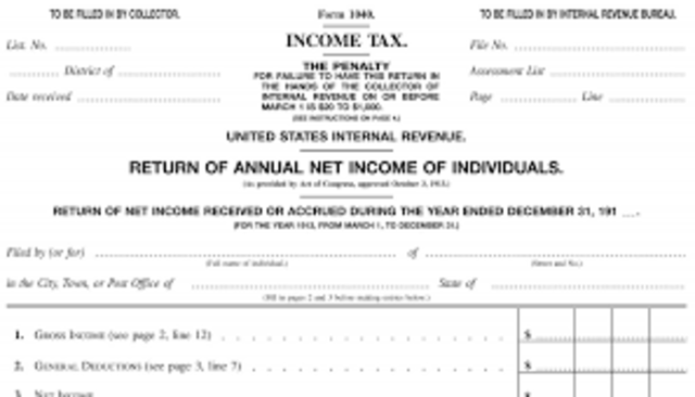 First U.S. Income tax
