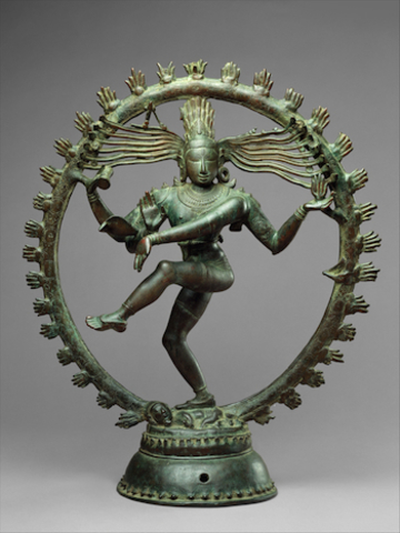 Shiva as Lord of Dance (Nataraja). Hindu; India (Tamil Nadu), Chola Dynasty. c. 11th century C.E. Cast bronze.